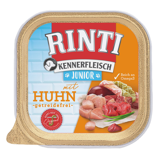 RINTI Kennerfleisch Junior 9 x 300 g - kana