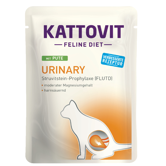 Kattovit Feline Urinary Pouch 24 x 85 g - kalkkuna