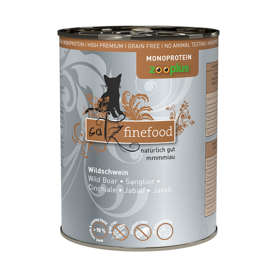 catz finefood Monoprotein zooplus 6 x 400 g - villisika