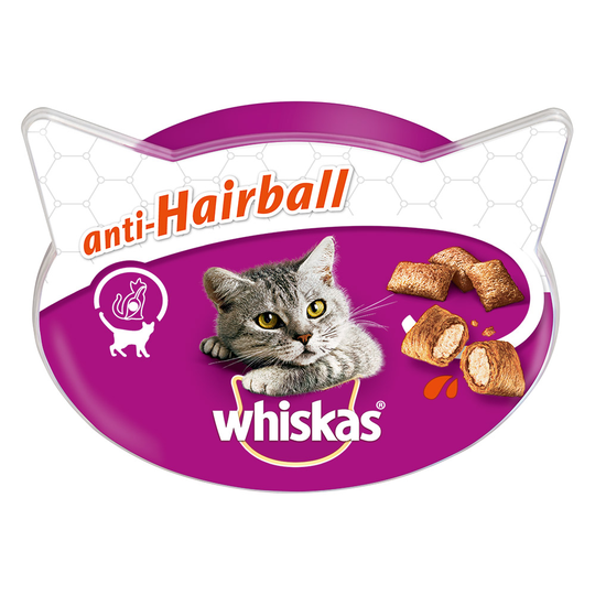 6 + 2 kaupan päälle 8 x Whiskas-kissanherkut - Anti-Hairball (8 x 60 g)