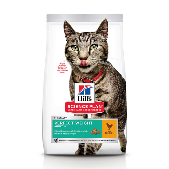 Hill's Science Plan -kissanruoka erikoishintaan! - Adult Perfect Weight Chicken (2,5 kg)