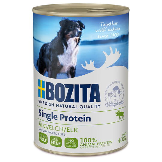 Bozita Single Protein Paté 6 x 400 g - hirvi