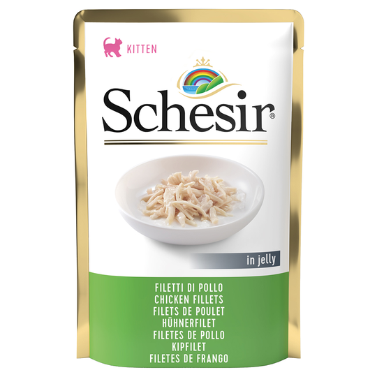 Schesir Jelly Pouch 24 x 85 g - Kitten, kanafile