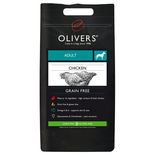 Oliver's Adult Small Breed Grain Free Chicken - 4 kg