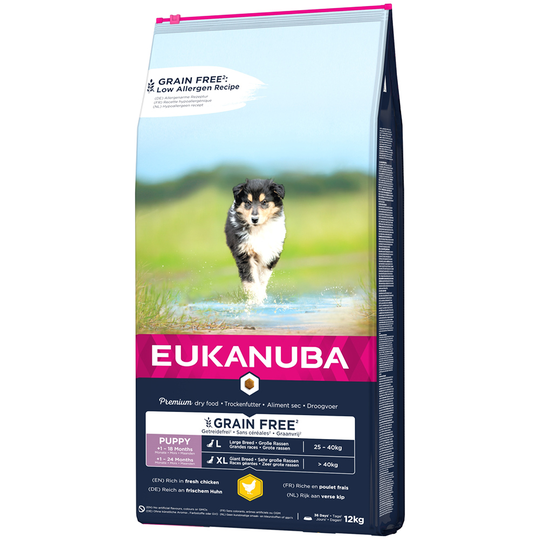 Eukanuba Grain Free Puppy Large Breed kana - 12 kg