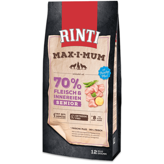 RINTI Max-i-mum Senior Chicken - Säästöpaketti: 2 x 12 kg
