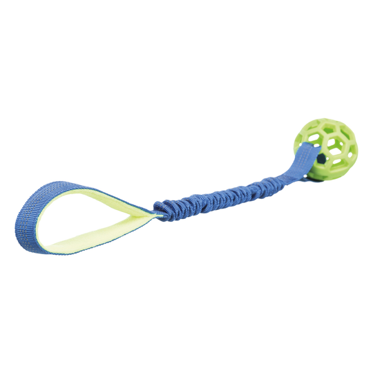 Trixie Bungee Tugger pallolla - pituus 48 cm, Ø 7 cm