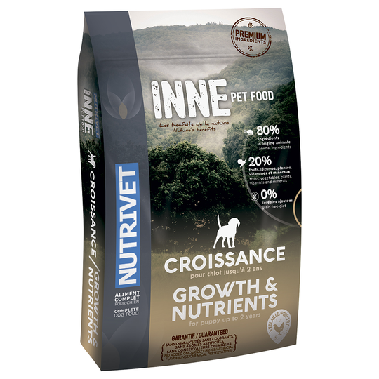 Nutrivet Inne Dog Growth - säästöpakkaus: 2 x 12 kg