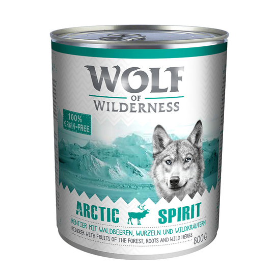 Wolf of Wilderness 6 x 800 g - Arctic Spirit - poro
