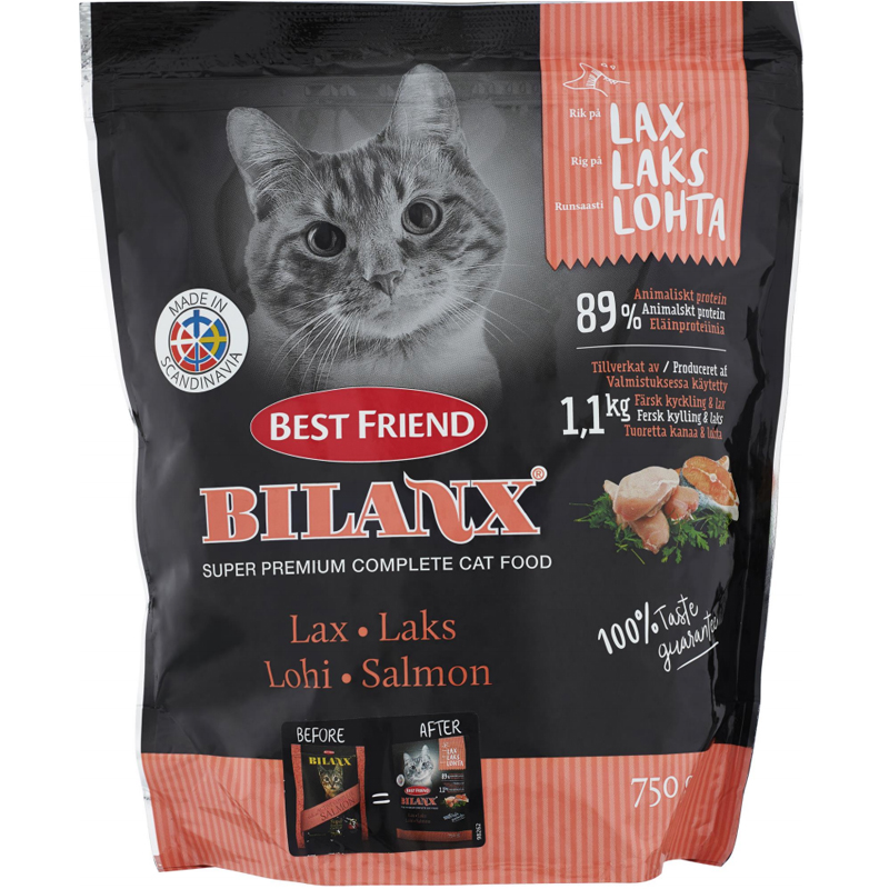 Kissanruoka "Lohi" 750 g - 33% alennus