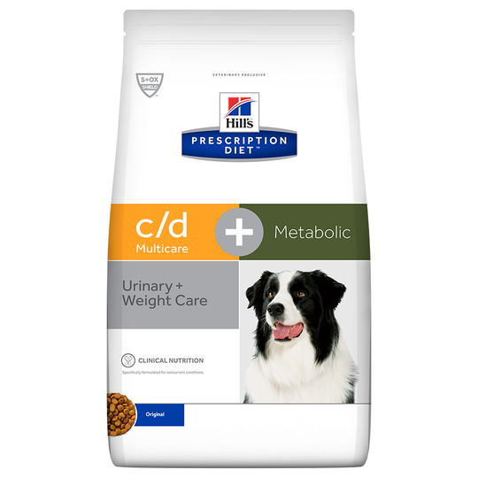 Hill's Prescription Diet Canine -säästöpakkaus: 2 x suurpakkaus - c/d Multicare Urinary Care + Metabolic (2 x 12 kg)