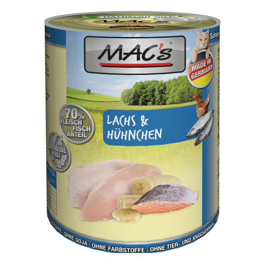 MAC´s Cat -säästöpakkaus 24 x 400 g - lohi & kana