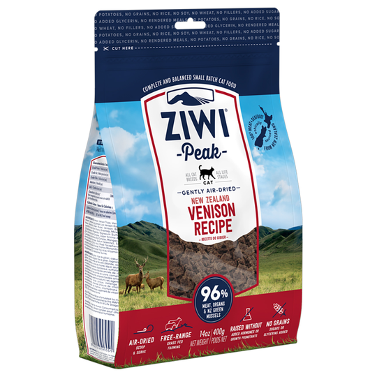 400 g / 1 kg Ziwi Peak Air Dried -kissanruoka erikoishintaan! - 400 g Venison